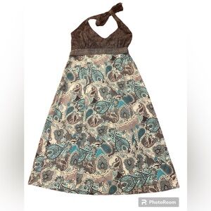 Women’s Athleta Go Anywhere Active Halter Dress - Paisley, Size 8